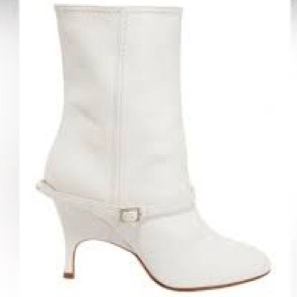 Alchimia Di Ballin Kari leather Ankle Boots Elegant White Women's Boots (Size39)